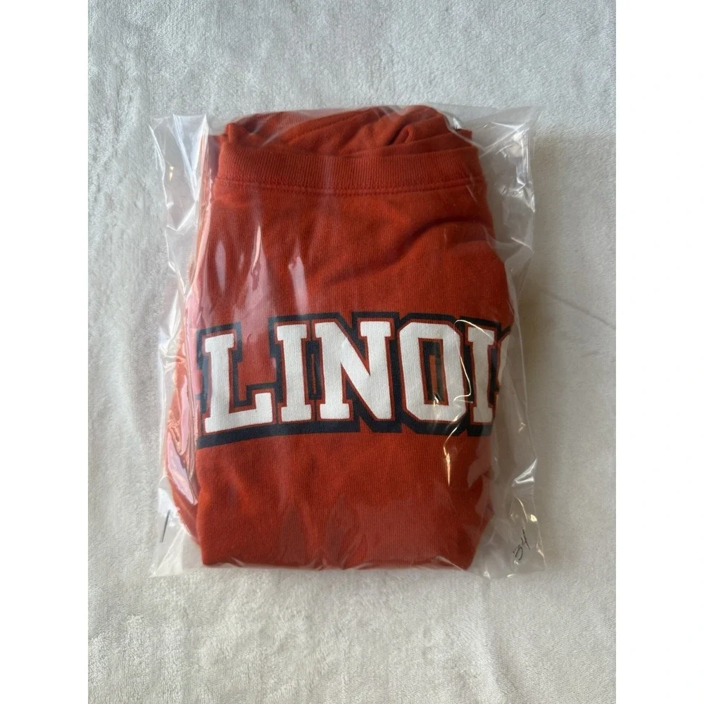 Russel Orange 'Illinois' Crewneck Sweatshirt Size‎ Small